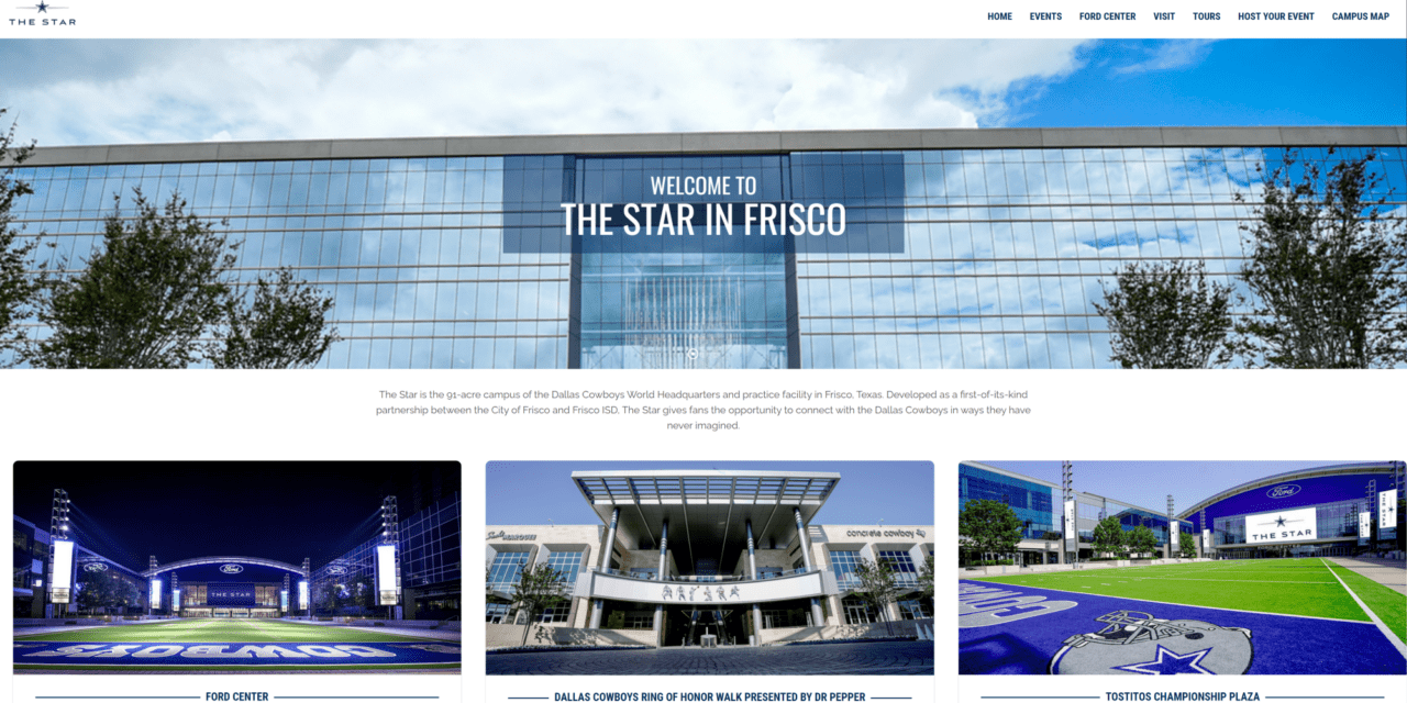 The Star in Frisco – The 91-acre campus of the Dallas Cowboys World Headquarters and practice facility