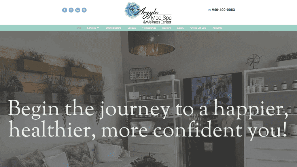Med Spa Web Design in Argyle, TX